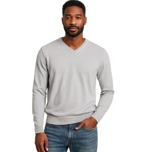 Claiborne Extra Fine Merino Wool V-Neck Sweater Light Blue Sz M Open To Offers